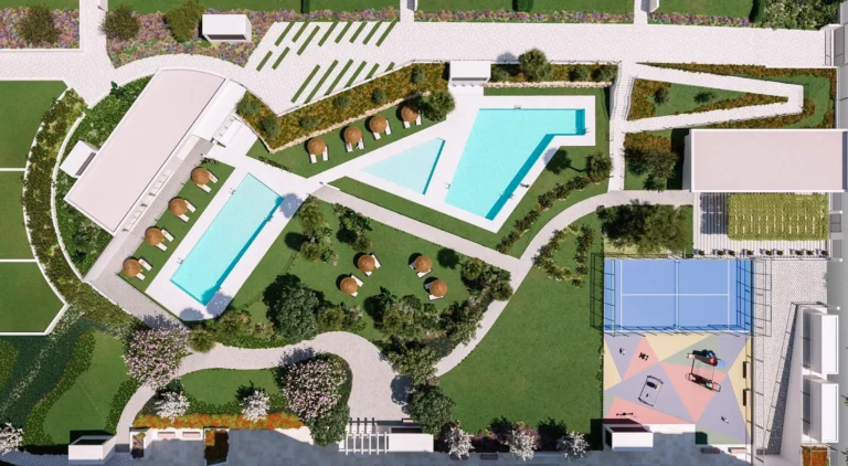 Entrenúcleos Living Exxacon viviendas de obra nueva en Entrenúcleos Sevilla zonas comunes