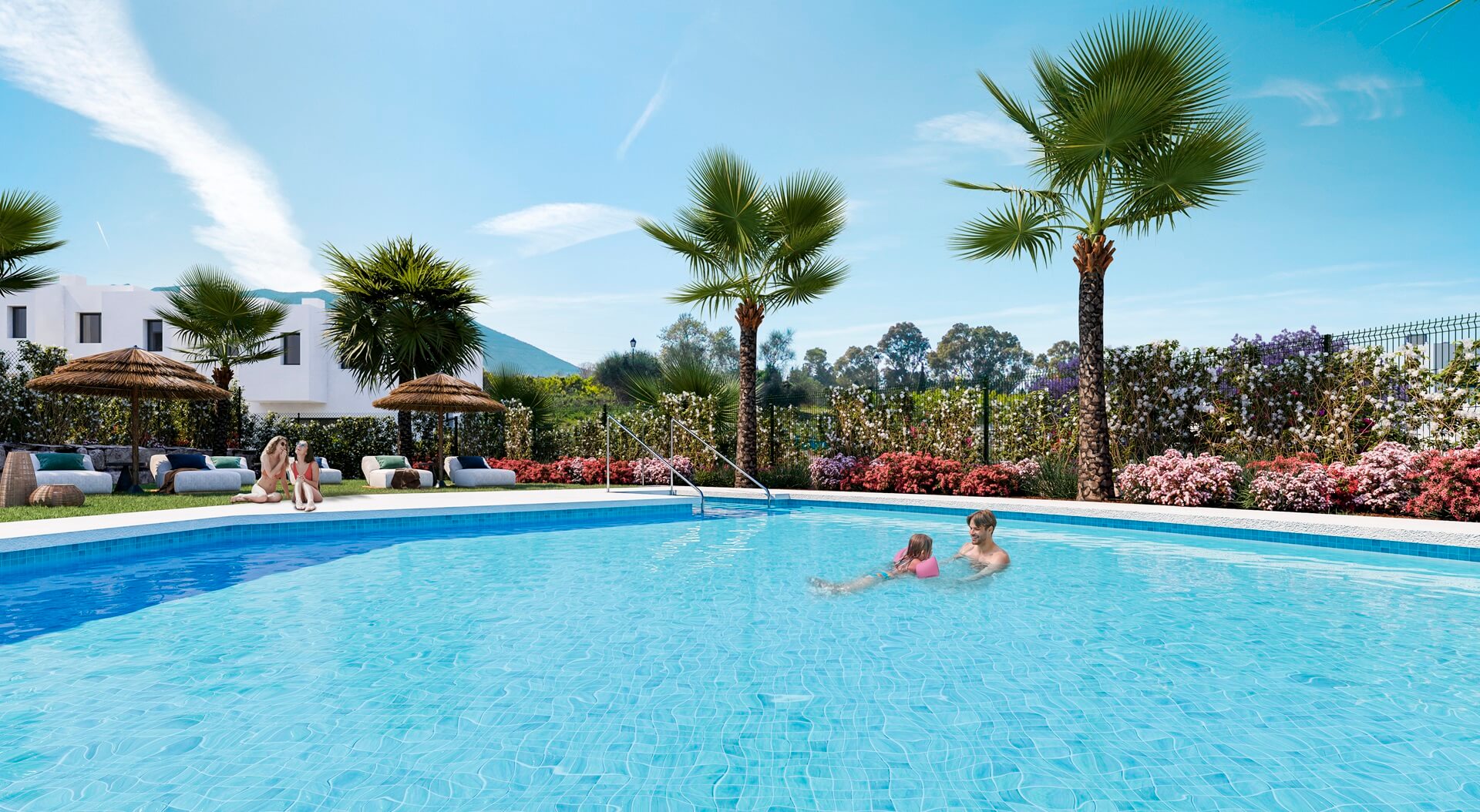 Finca Peralta Botanic Exxacon viviendas de obra nueva en Alhaurín de la Torre Málaga con piscina