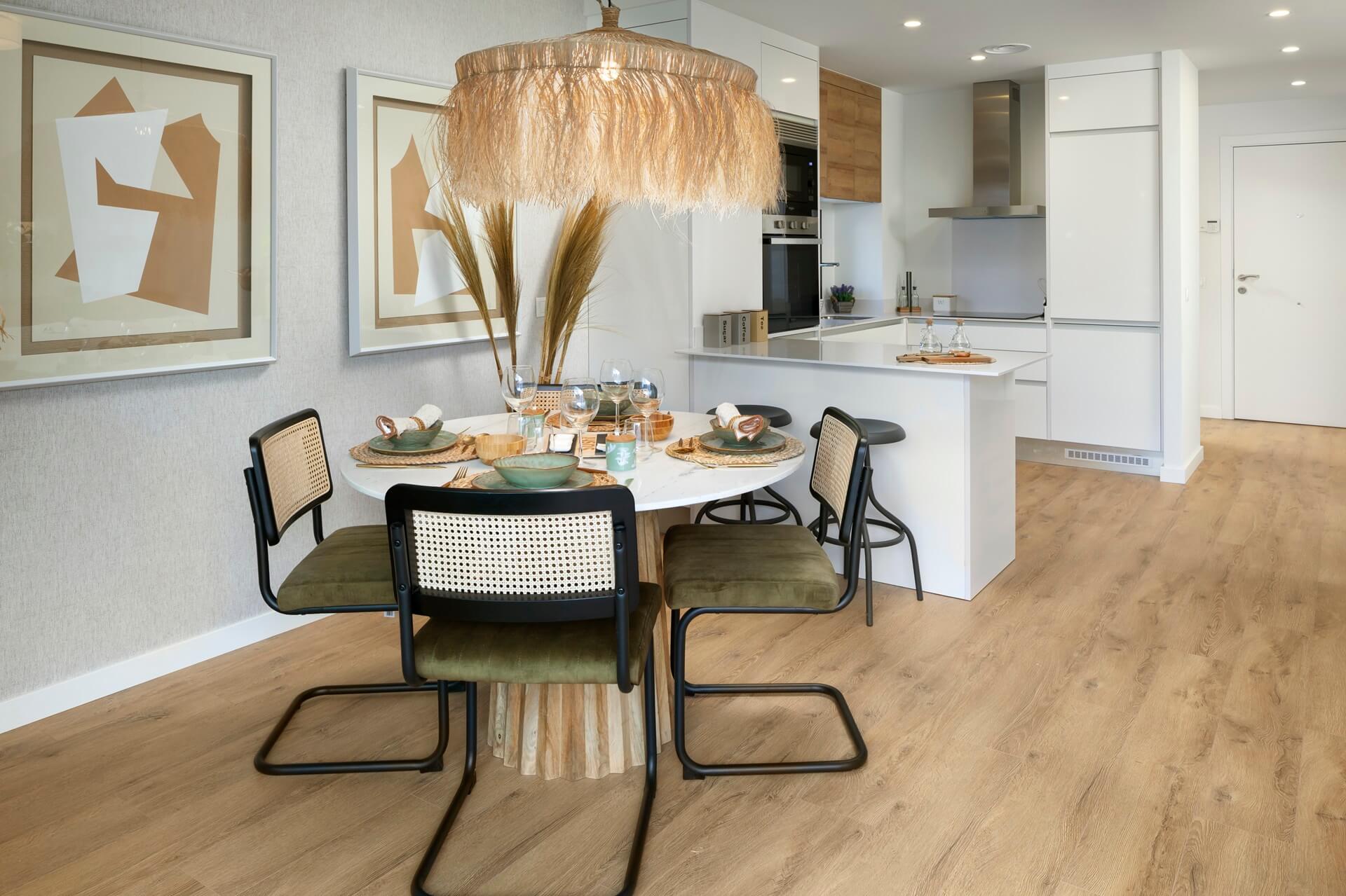 Finca Peralta Natura Exxacon chalets de obra nueva en Alhaurín de la Torre Málaga con cocina integrada
