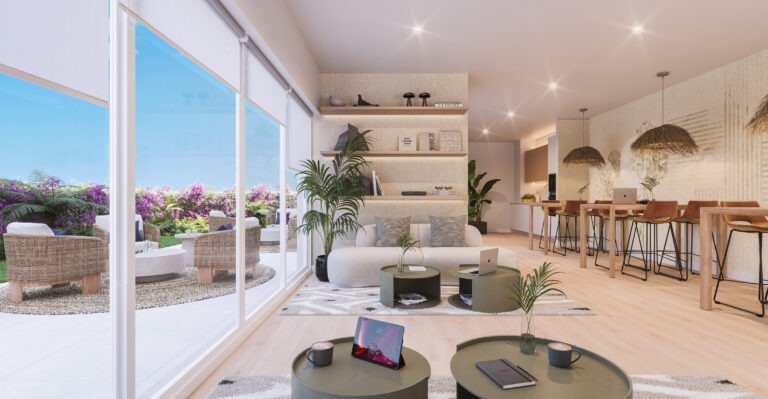 Entrenúcleos Living Panorámica es una promoción de viviendas de obra nueva en Sevilla con Living Area