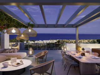 Alura Living terraza nocturna