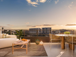 Entrenúcleos Living Panorámica vistas terraza